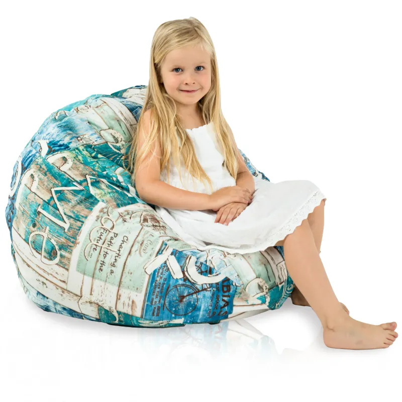 Kids Bean Bag Chair L - Premium Printed Fabric – view 110
