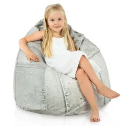 Kids Bean Bag Chair L - Premium Printed Fabric – view 83