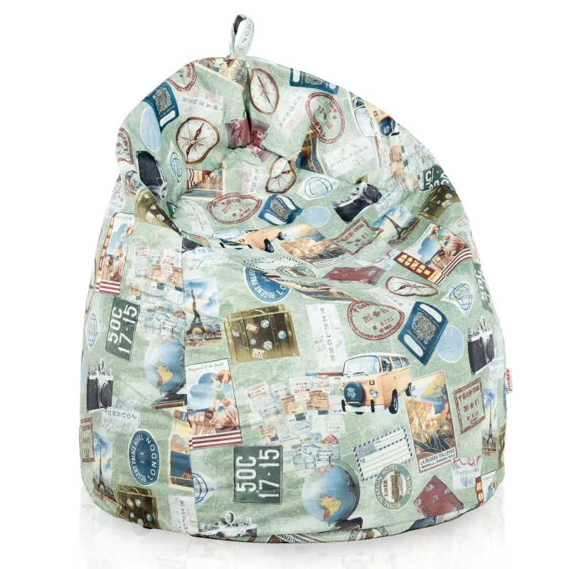 Large Bean Bag Chair XL - Premium Printed Fabric – view 11