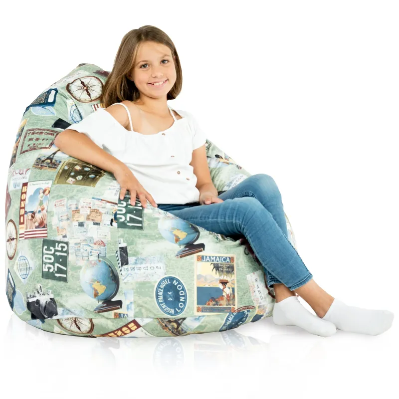 Large Bean Bag Chair XL - Premium Printed Fabric – view 74