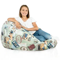 Large Bean Bag Chair XL - Premium Printed Fabric – view 91