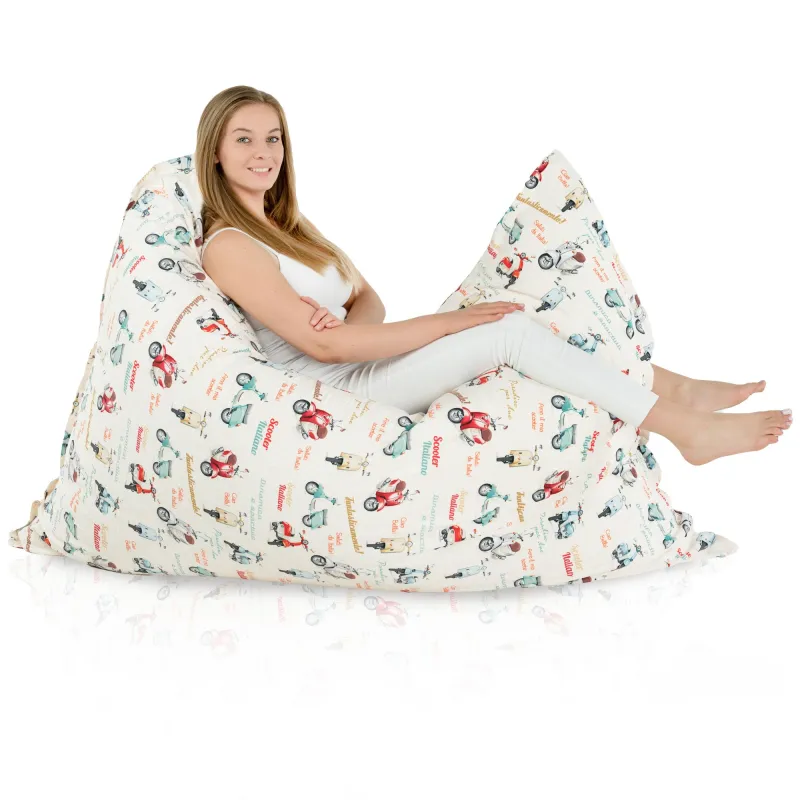 Large bean bag pillow, perfect for lounging in any room
