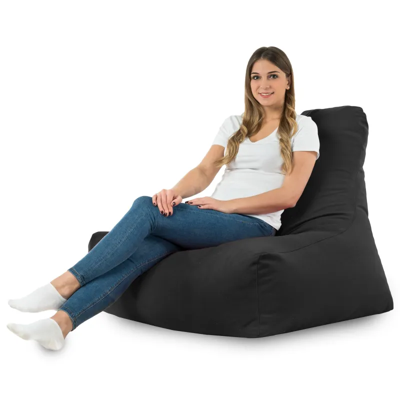 Bali Bean Bag Chair with Backrest - Soft Velvet – view 45
