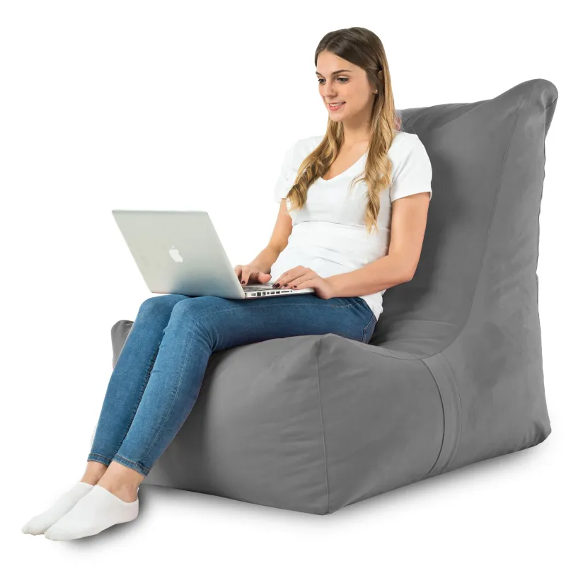 Giant Adult Bean Bag XXL Lounge Chair Distinto - Soft Velvet – view 24