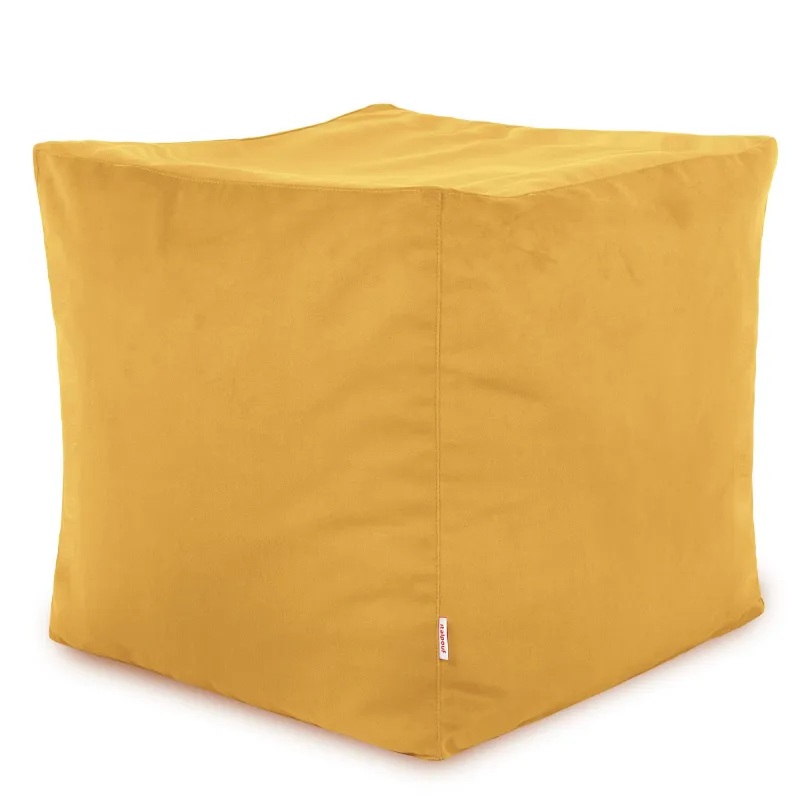 Square Cube Ottoman - Soft Velvet – view 2