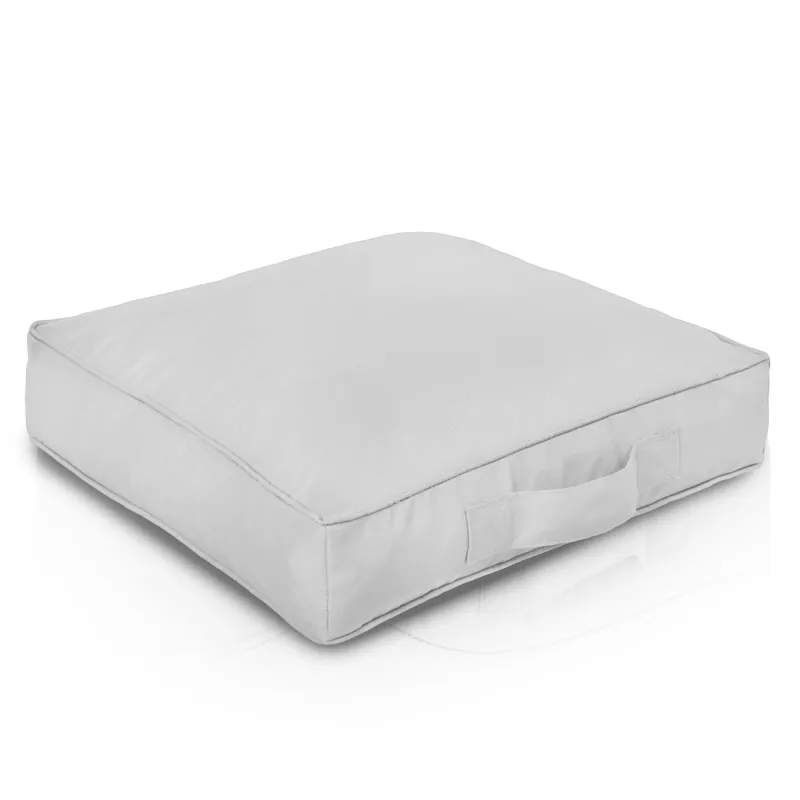Waterproof white seat cushion for outdoor relaxation and comfort