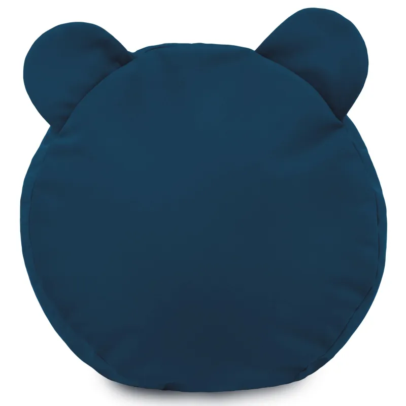Round Footstool Pouffe Teddy Kids - Soft Velvet – view 12