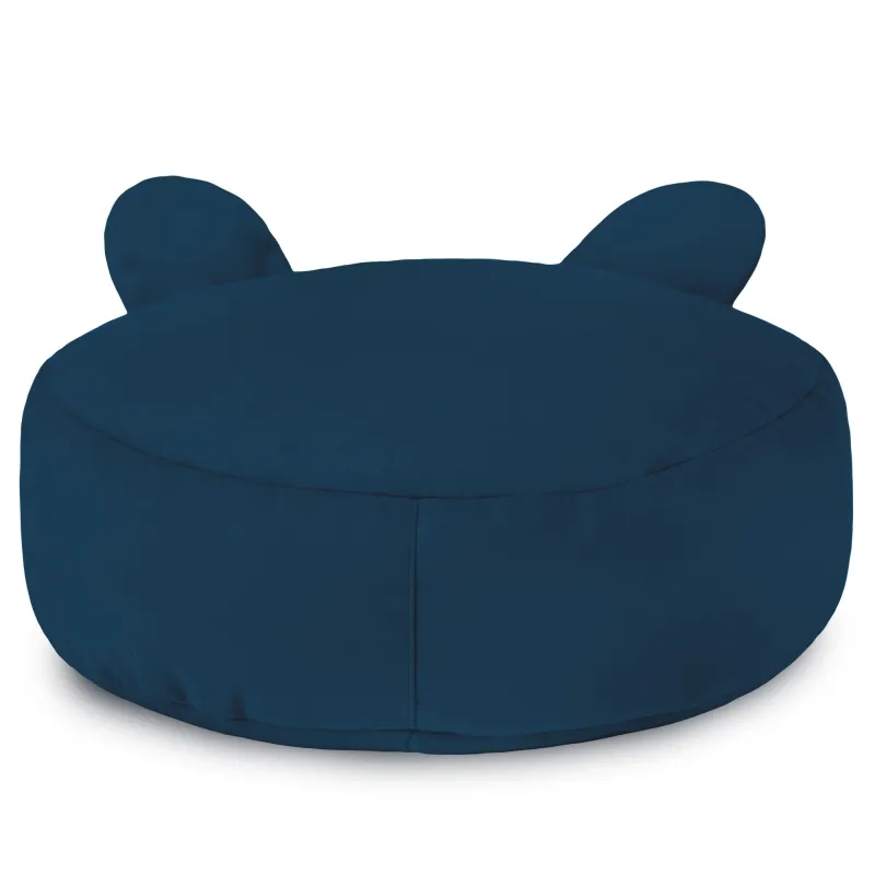 Round Footstool Pouffe Teddy Kids - Soft Velvet – view 28