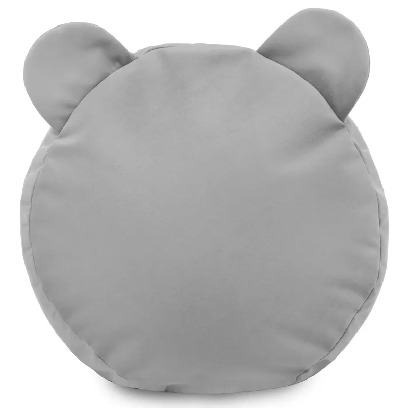 Round Footstool Pouffe Teddy Kids - Soft Velvet – view 13