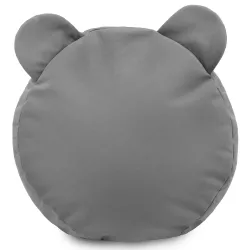 Round Footstool Pouffe Teddy Kids - Soft Velvet
