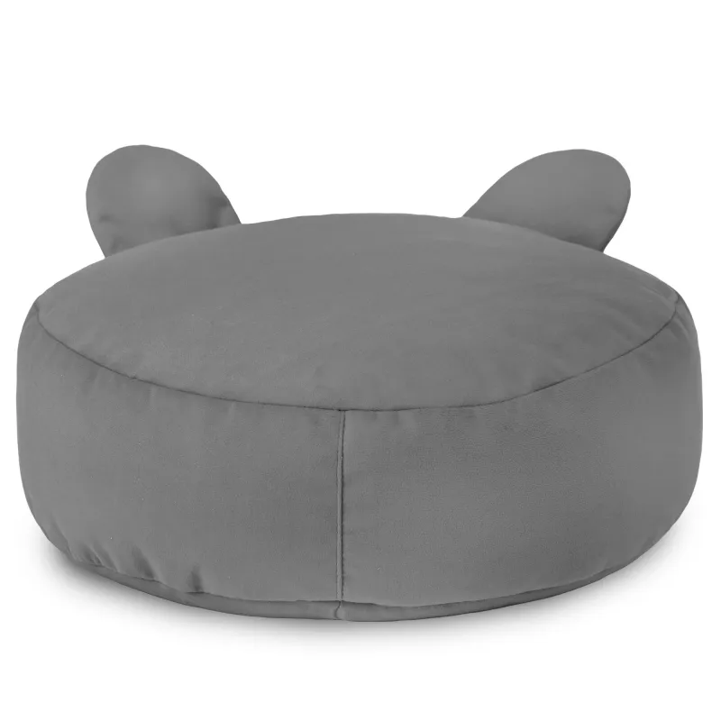 Round Footstool Pouffe Teddy Kids - Soft Velvet – view 30
