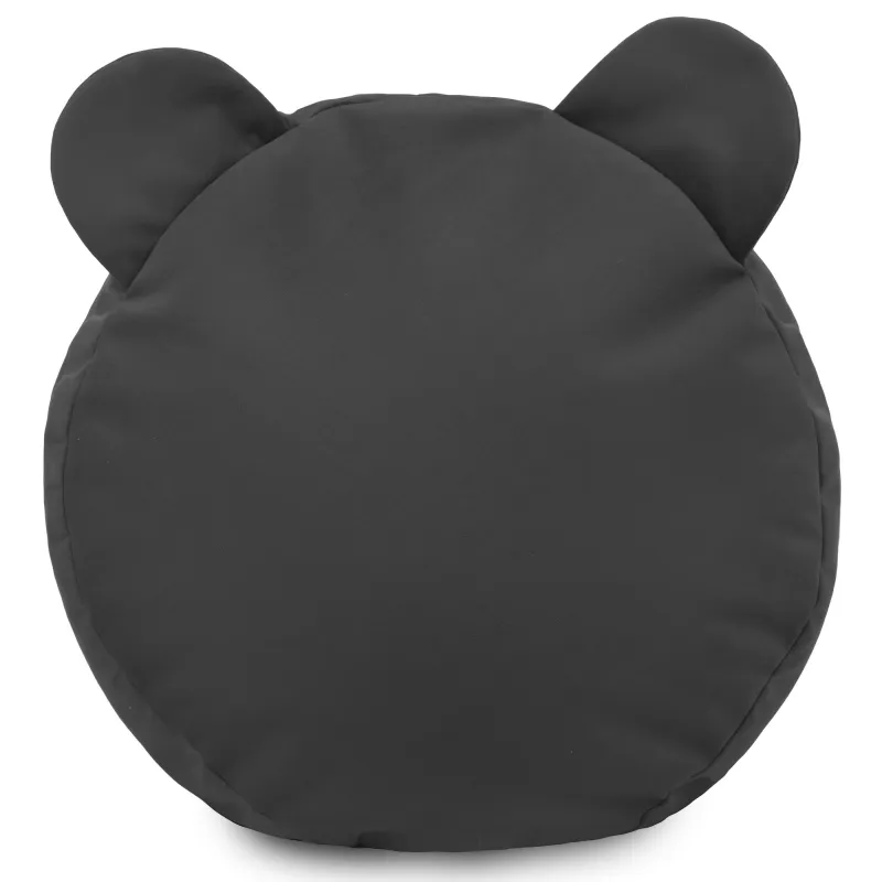 Round Footstool Pouffe Teddy Kids - Soft Velvet – view 15