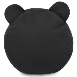 Round Footstool Pouffe Teddy Kids - Soft Velvet
