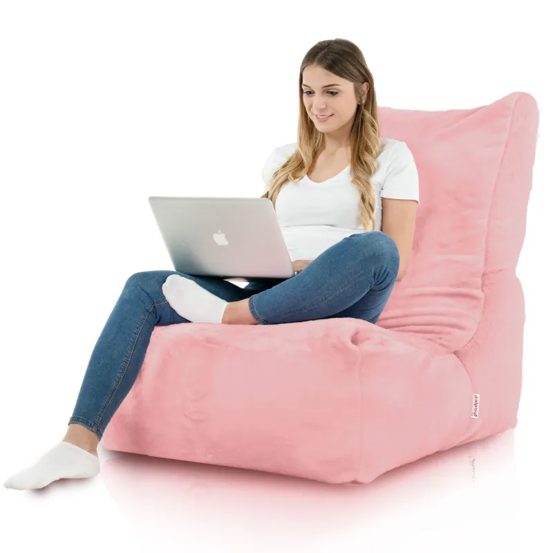 Giant Adult Bean Bag XXL Lounge Chair Distinto - Yeti Faux Fur – view 8