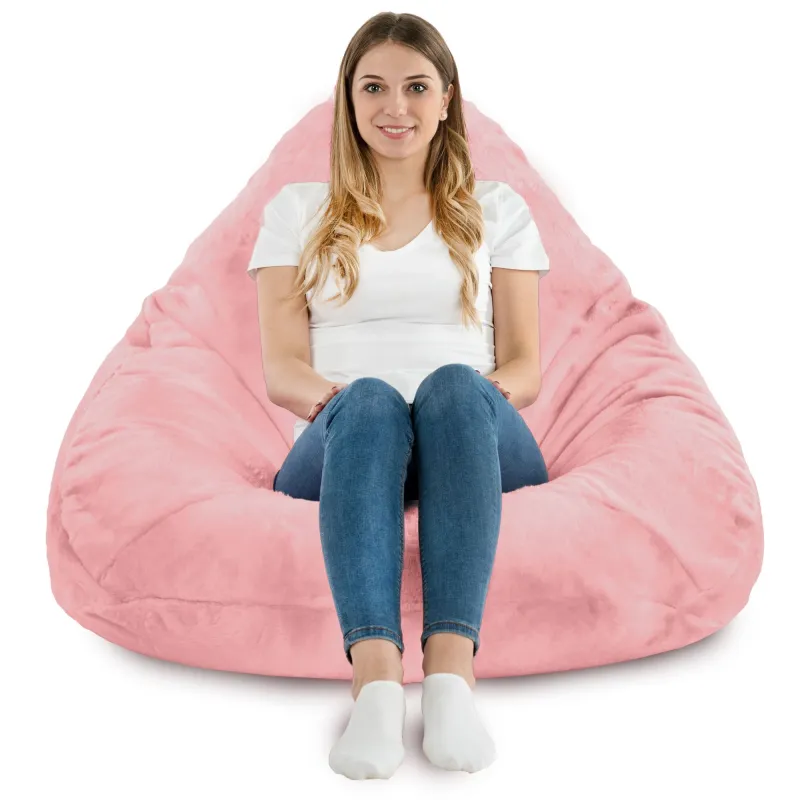Drop XXL Highback Bean Bag Chair - Yeti Faux Fur – view 11