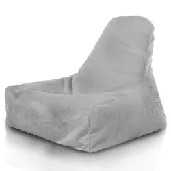Bali Bean Bag Chair with Backrest - Yeti Faux Fur