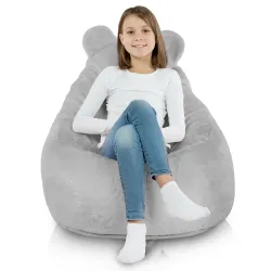 Teddy Kids Bean Bag Chair - Yeti Faux Fur – view 3
