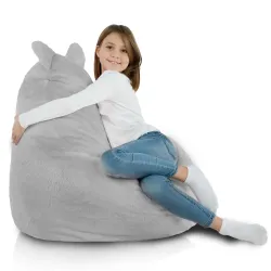 Teddy Kids Bean Bag Chair - Yeti Faux Fur – view 4