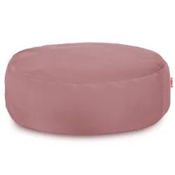 Round Footstool Pouffe - Soft Velvet