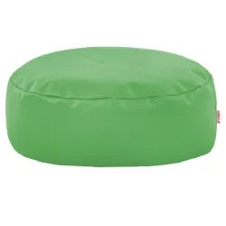 Round Footstool Pouffe - Faux Leather