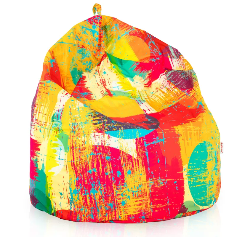 Large XL bean bag in vibrant colors, perfect for any living space