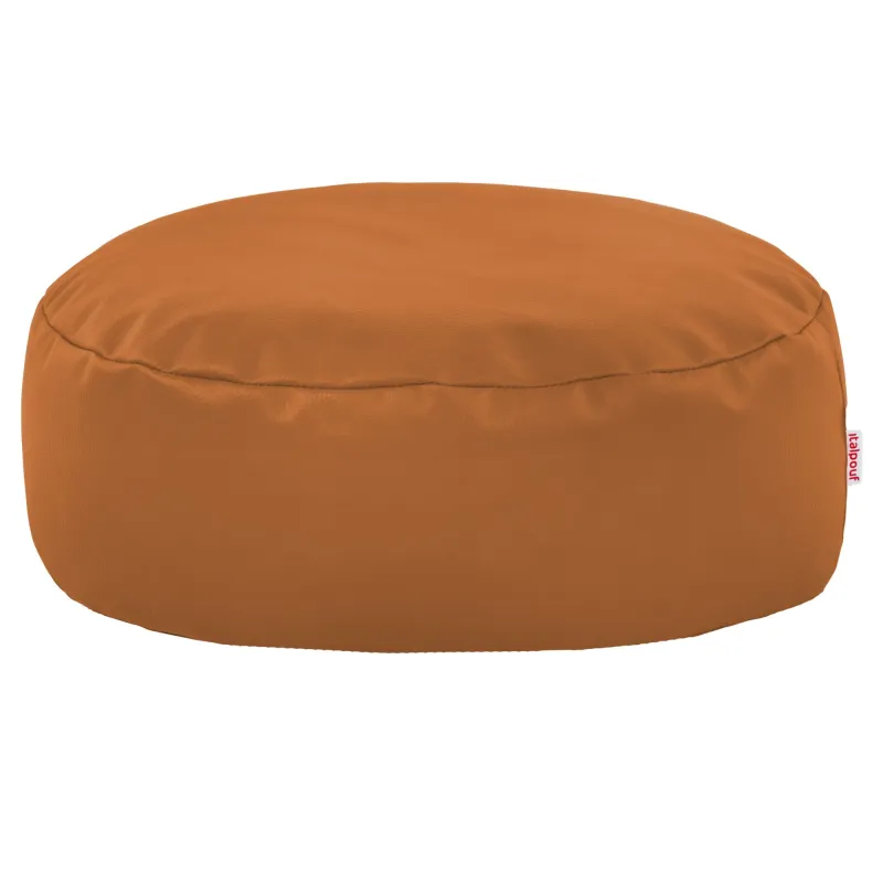 Round Footstool Pouffe - Faux Leather