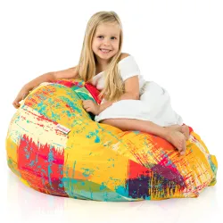 Kids Bean Bag Chair L - Premium Printed Fabric – view 9