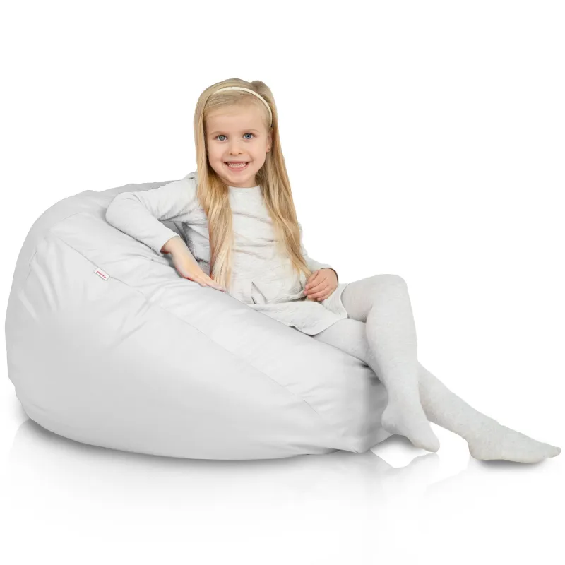 White bean bag children outdoor