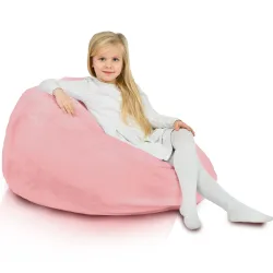 Kids Bean Bag Chair L - Yeti Faux Fur – view 10