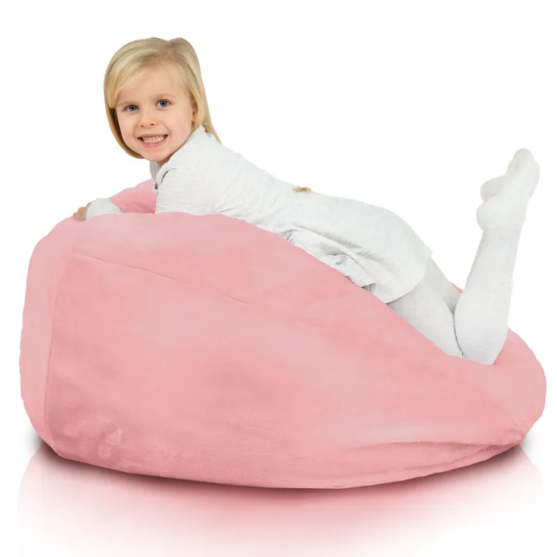 Kids Bean Bag Chair L - Yeti Faux Fur – view 11