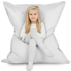 White bean bag giant pillow XXL outdoor