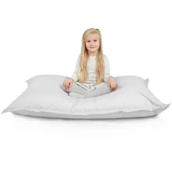 White bean bag giant pillow XXL outdoor