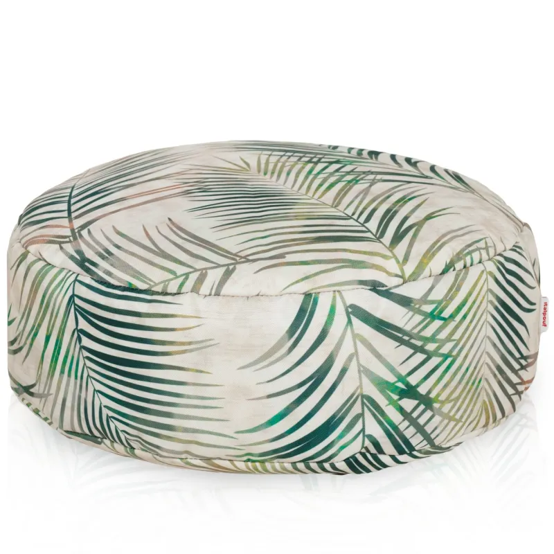 Round Footstool Pouffe - Premium Printed Fabric – view 35
