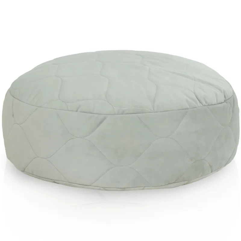 Round Footstool Pouffe - Premium Printed Fabric – view 33