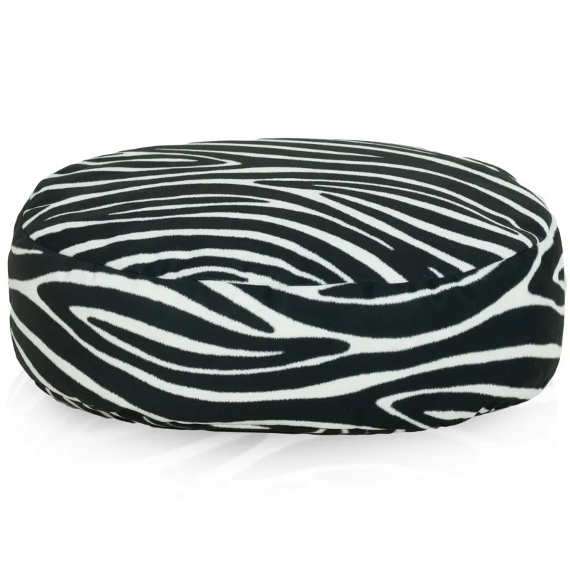 Round Footstool Pouffe - Premium Printed Fabric – view 31