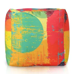 Square Cube Ottoman - Premium Printed Fabric – view 30