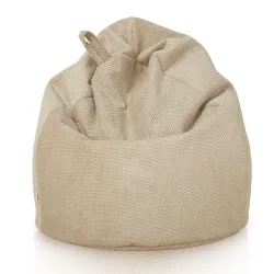 Beige Dot bean bag children