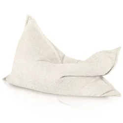Ecru boucle bean bag pillow children