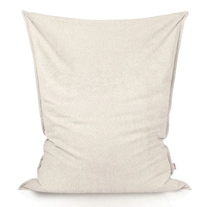Ecru boucle bean bag pillow children