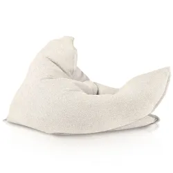 Ecru boucle bean bag pillow children
