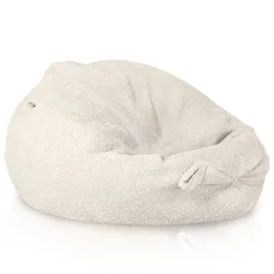 Ecru large beanbag XL boucle