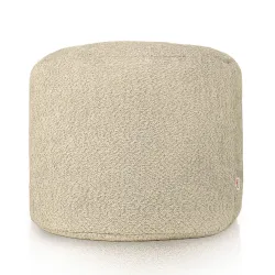 Stylish beige pouf roller, perfect for contemporary decor