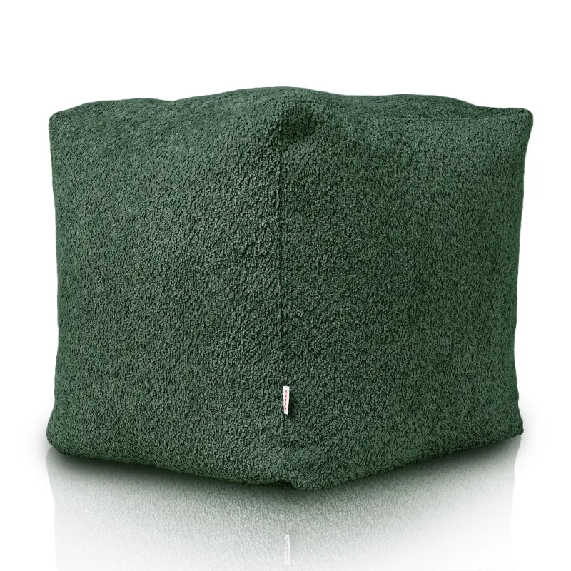Square Cube Ottoman - Teddy Boucle – view 3