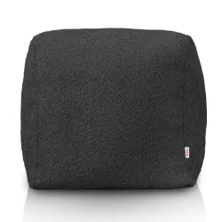 Square Cube Ottoman - Teddy Boucle – view 2