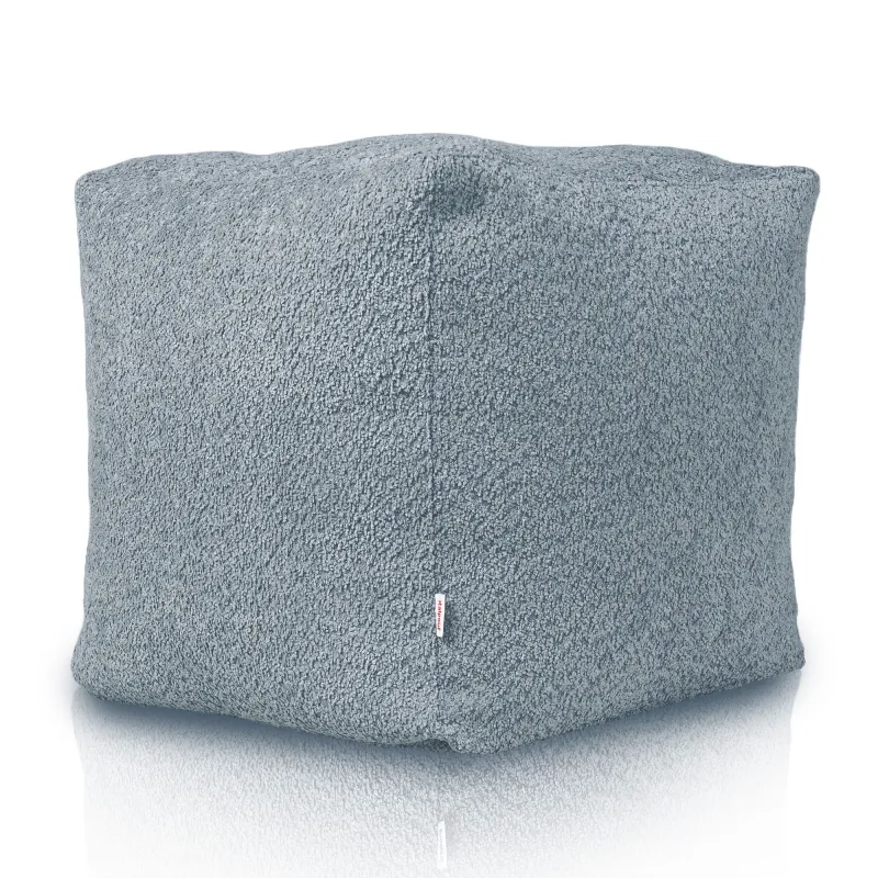 Square Cube Ottoman - Teddy Boucle – view 3