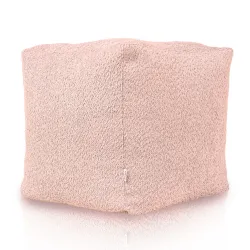 Square Cube Ottoman - Teddy Boucle – view 3