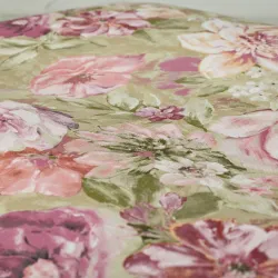 Round Footstool Pouffe - Premium Printed Fabric – view 60