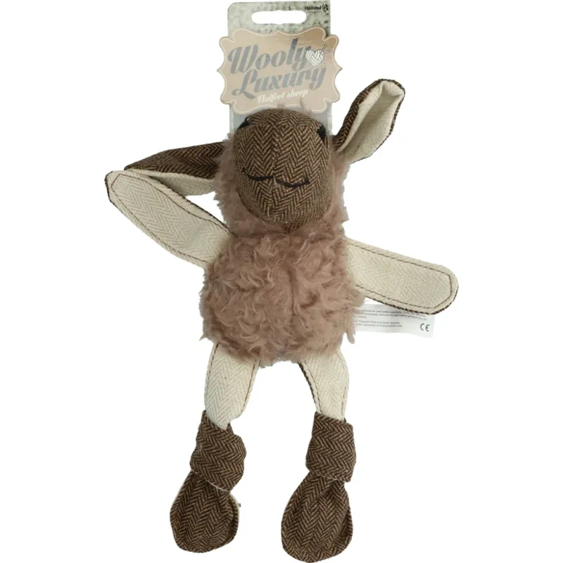 Soft fleece sheep dog toy, pet accessories for playful pets