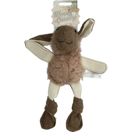 Soft fleece sheep dog toy, pet accessories for playful pets