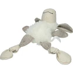 Fleece sheep, dog toy, perfect for outdoor play in the garden